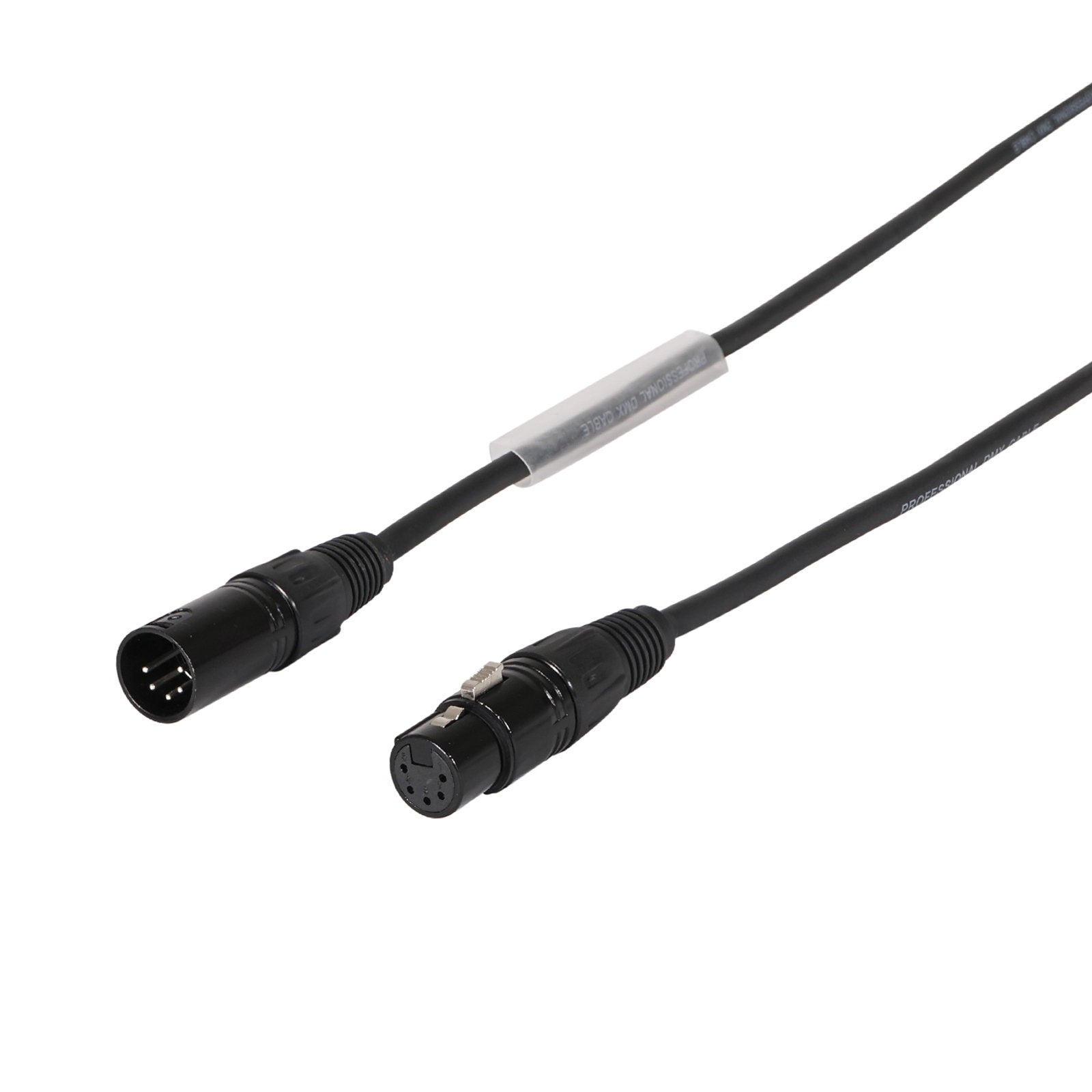 LEDJ 1m 5-Pin Male XLR - 5-Pin Female XLR DMX Cable - Main View