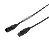 LEDJ 1.5m 5-Pin Male XLR - 5-Pin Female XLR DMX Cable - Main View