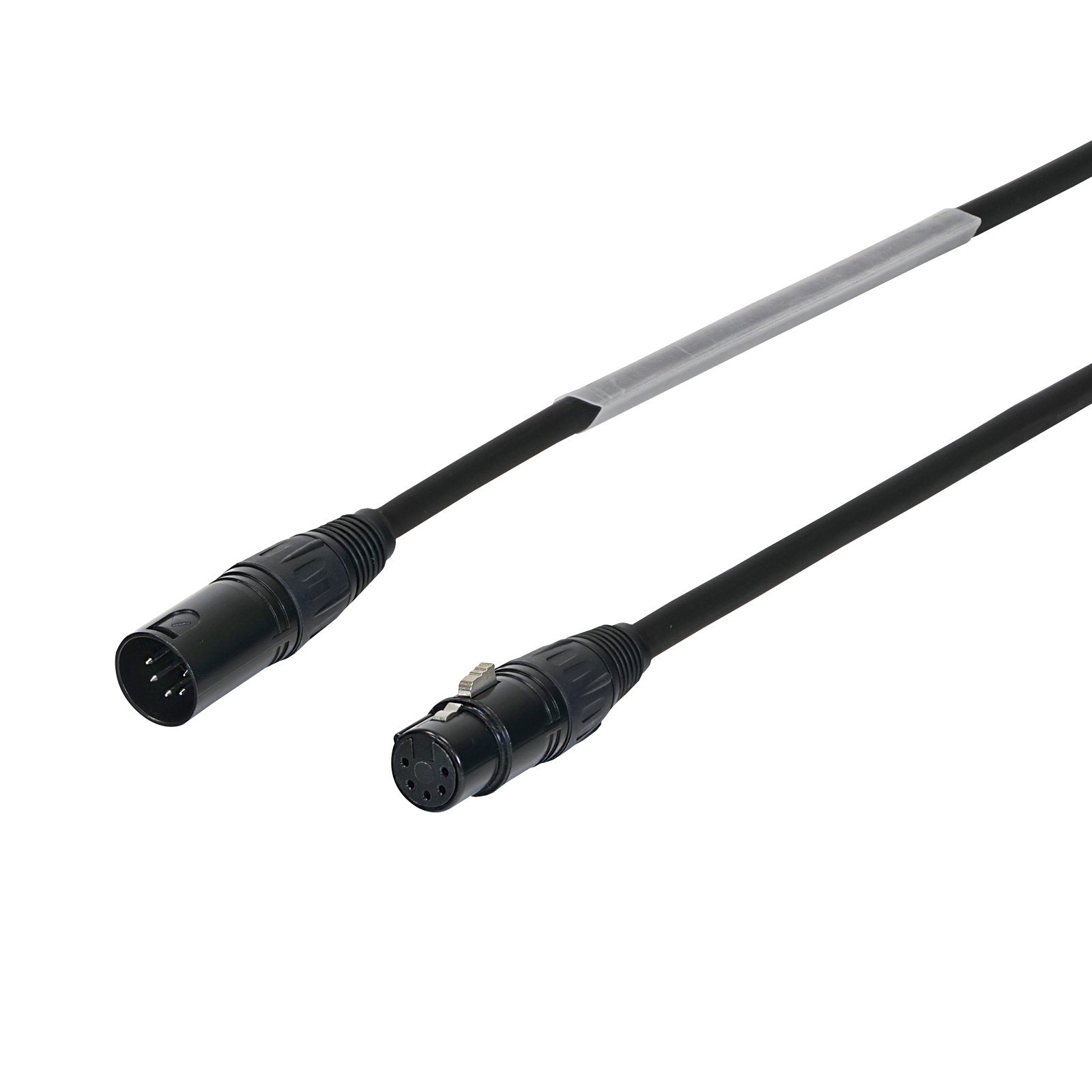 LEDJ 2m 5-Pin Male XLR - 5-Pin Female XLR DMX Cable - Main View