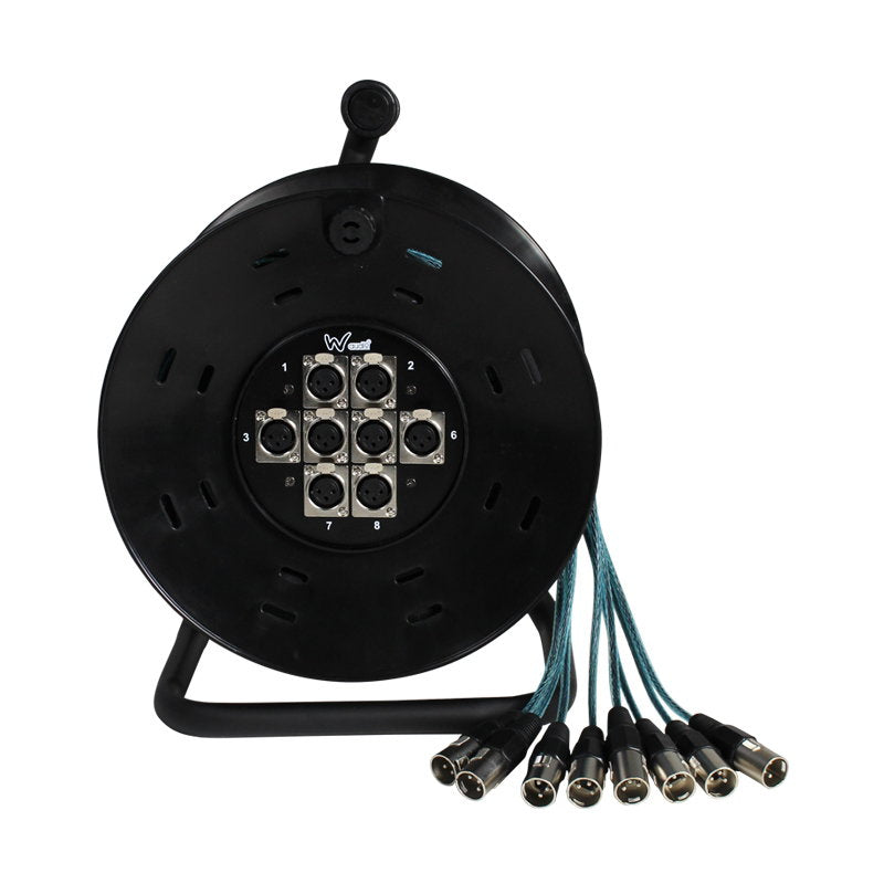 W Audio 25m XLR Multicore Drum 8-Way - Alternate View 1