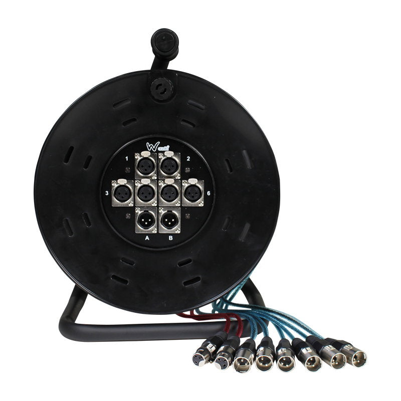 W Audio 15m XLR Multicore Drum 6/2 - Alternate View 1