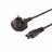 Elumen8 1.5m 13A to IEC C5 Cable 5A Black - Main View