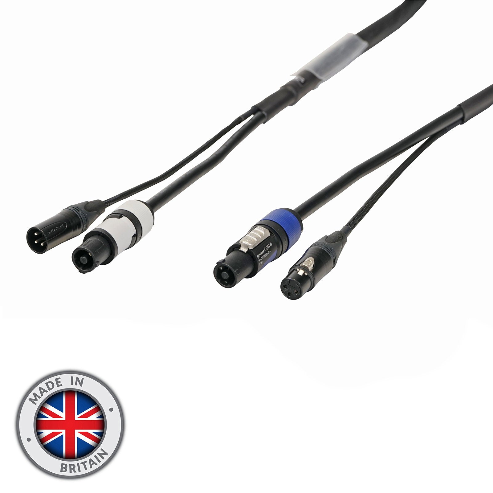 Elumen8 1.5m Combi 2.5mm Neutrik powerCON / 3-Pin DMX Cable - Main View