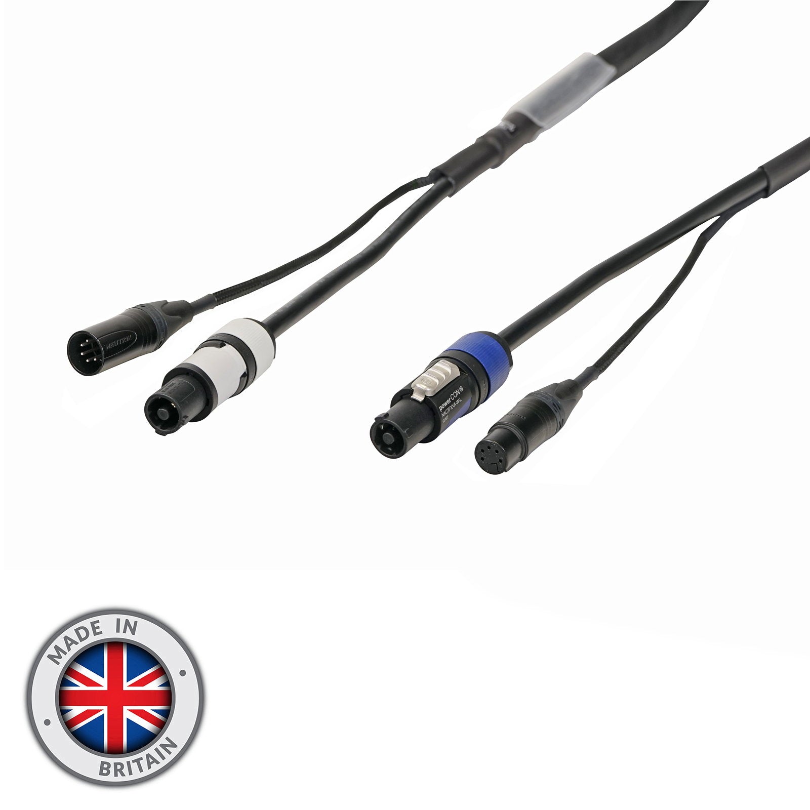 Elumen8 2m Combi 2.5mm Neutrik powerCON / 5-Pin DMX Cable - Alternate View 1