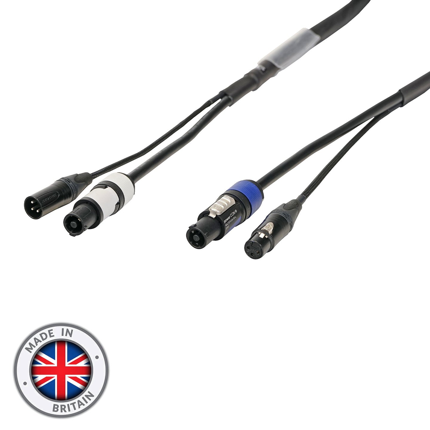 Elumen8 5m Combi 1.5mm Neutrik powerCON / 3-Pin DMX Cable - Main View
