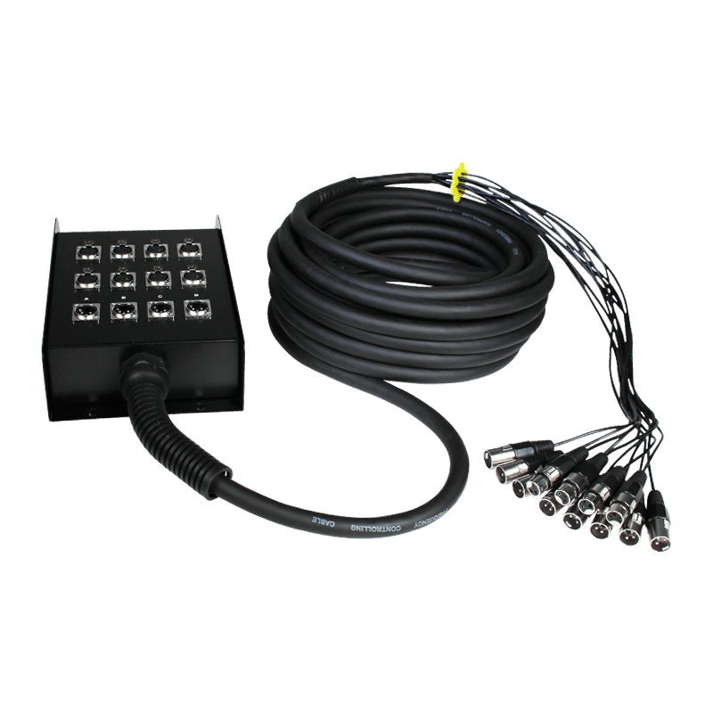 W Audio 30m XLR Multicore 8/4 - Back Panel and Connections