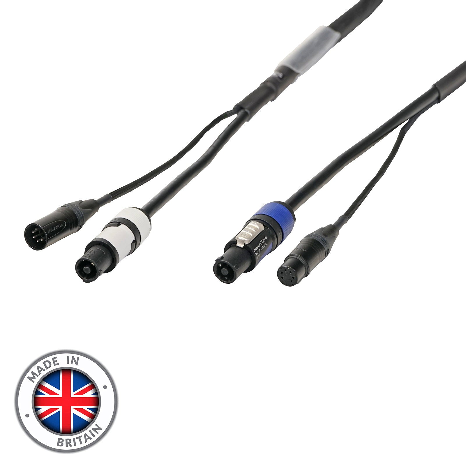 Elumen8 3m Combi 1.5mm Neutrik powerCON / 5-Pin DMX Cable - Main View