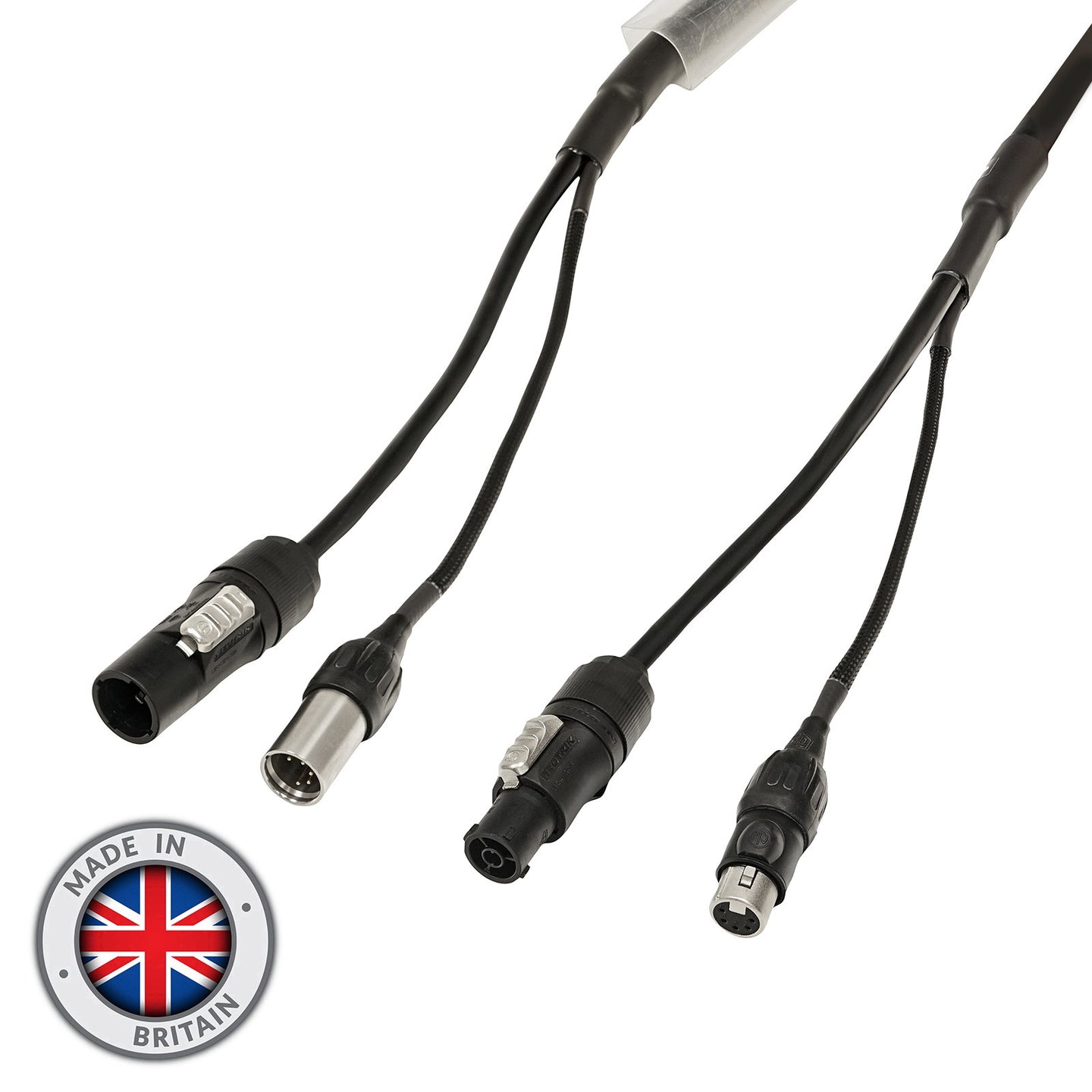 Venutec 1.5m Combi 2.5mm Neutrik powerCON TRUE1 / 5-Pin IP65 DMX Cable - Alternate View 1