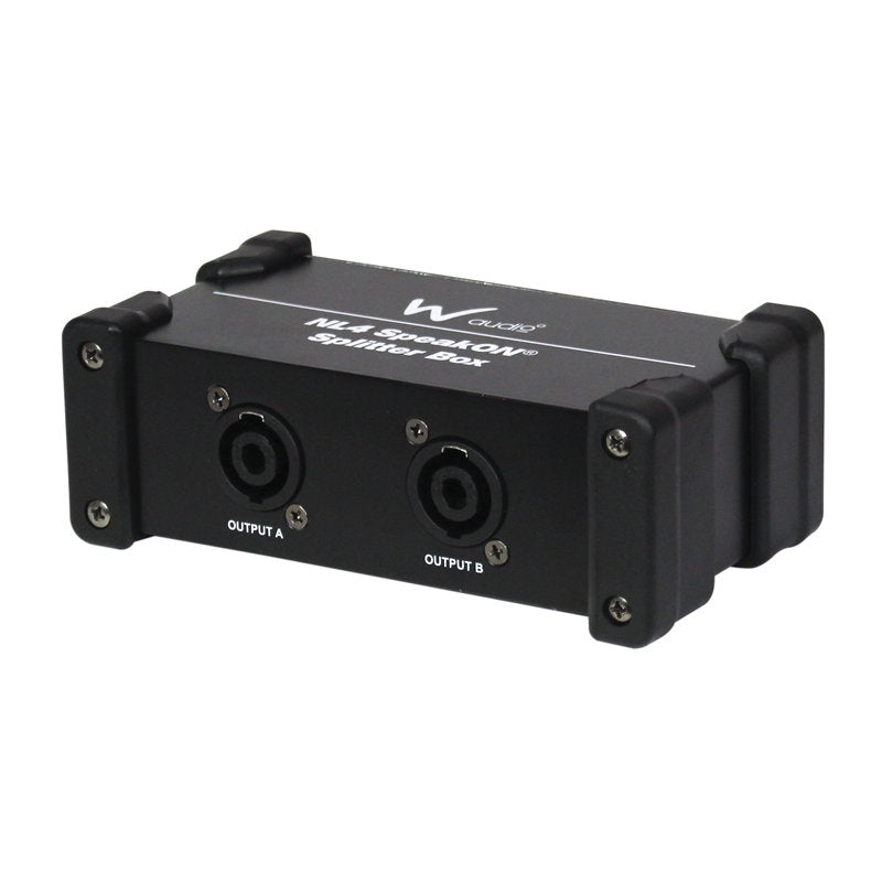 W Audio NL4 speakON Splitter Box - Back Panel and Connections