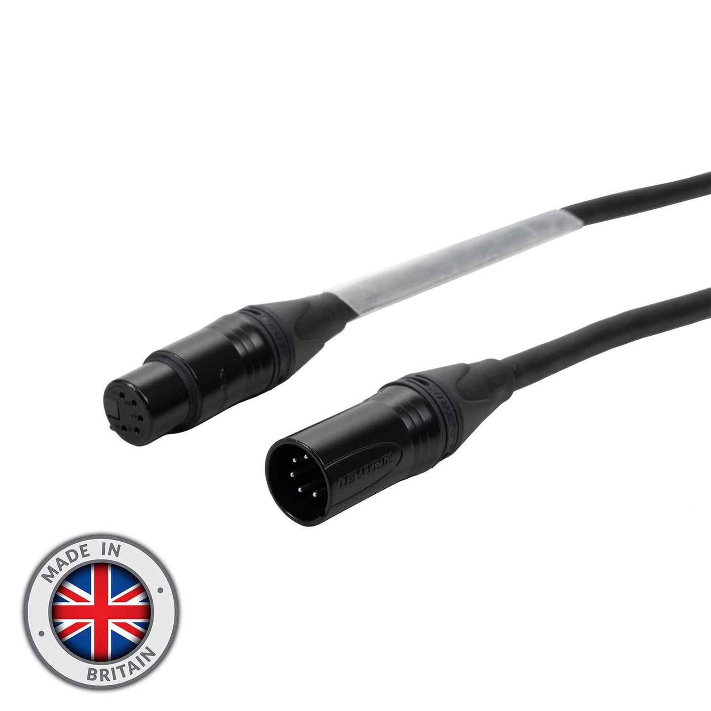 Elumen8 2m 5-Pin Neutrik Male - Female XLR eLumen8 2-Pair DMX Cable - Main View
