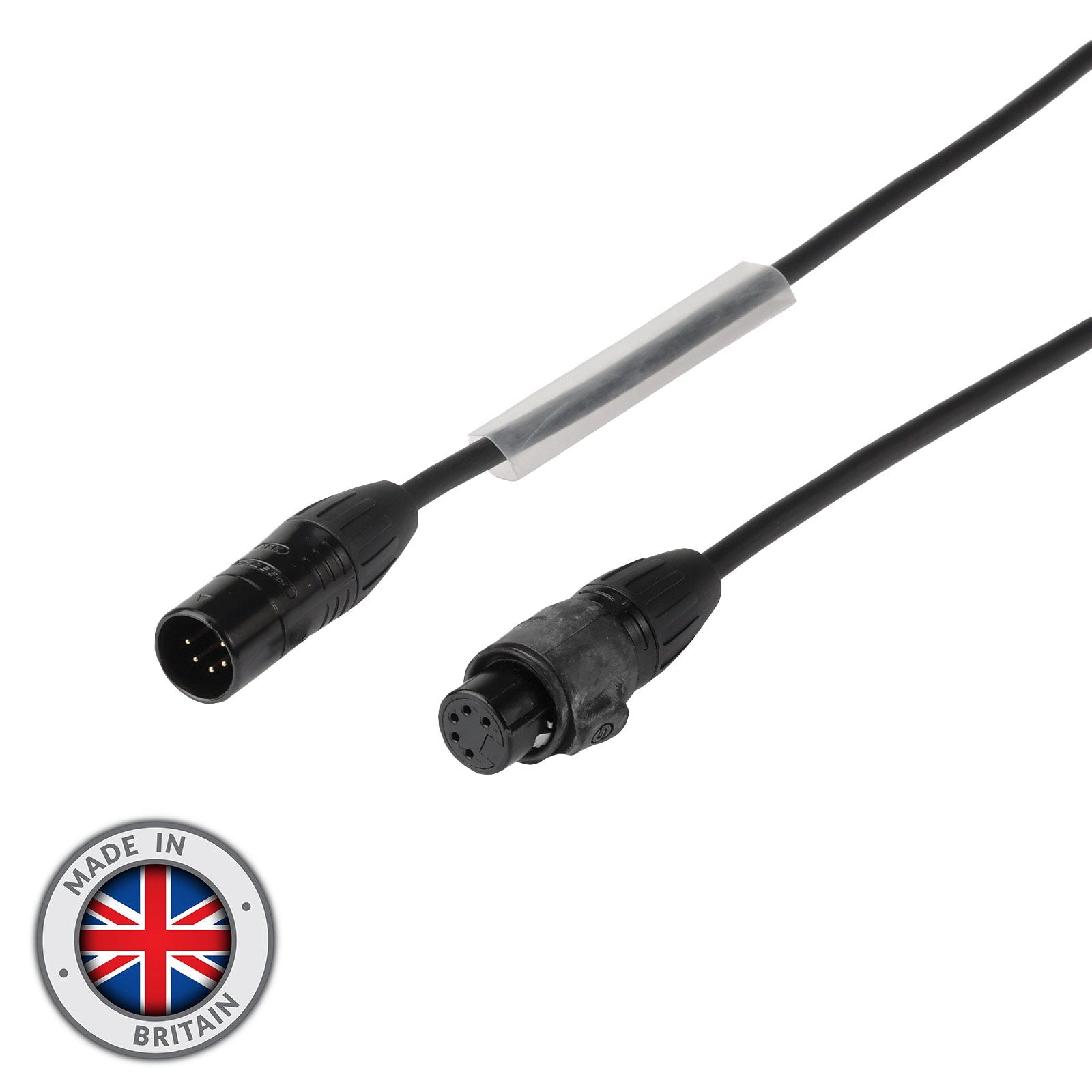 Elumen8 0.5m 5-Pin Seetronic Male to Female IP XLR eLumen8 DMX Cable - Alternate View 1
