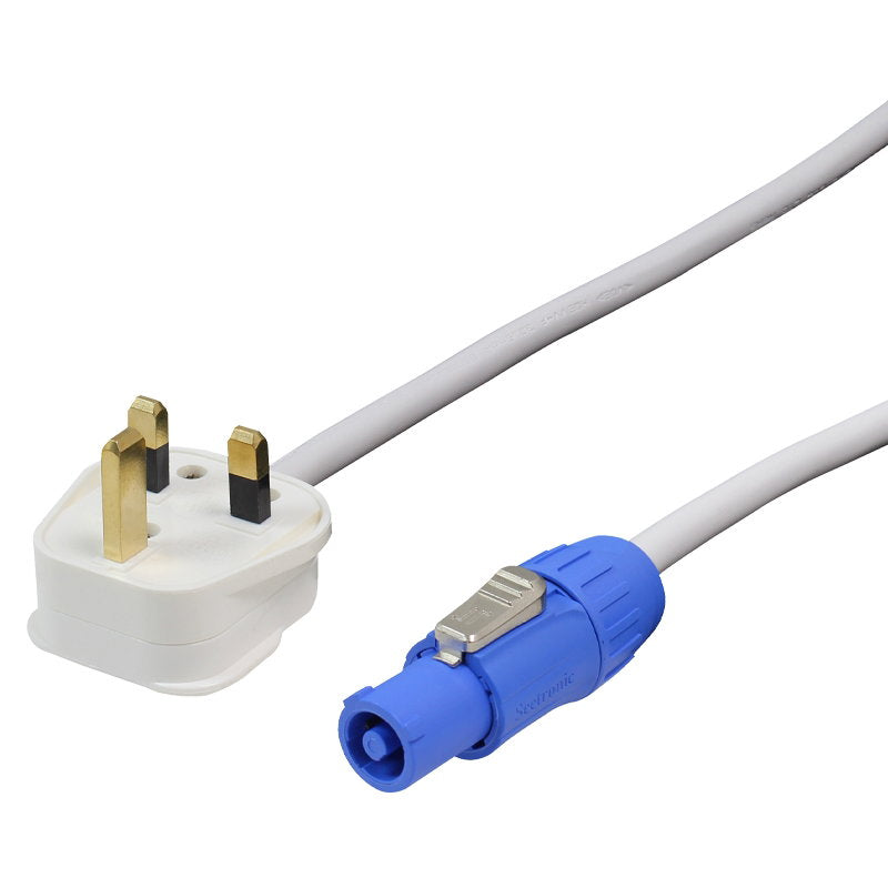 LEDJ 1.25m 13A - Seetronic PowerTwist Cable (White Sheath) - Main View