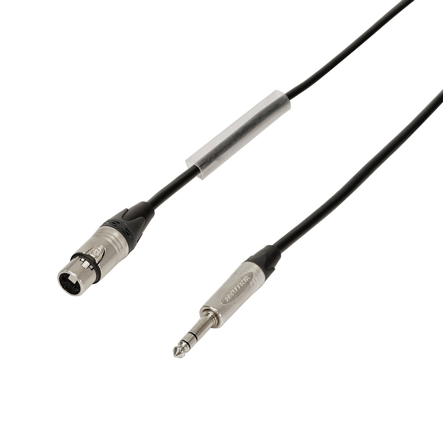 Elumen8 0.25m Neutrik TRS Jack – XLR Female Microphone Cable Silver - Alternate View 1