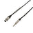 Elumen8 0.25m Neutrik TRS Jack – XLR Female Microphone Cable Silver - Alternate View 1