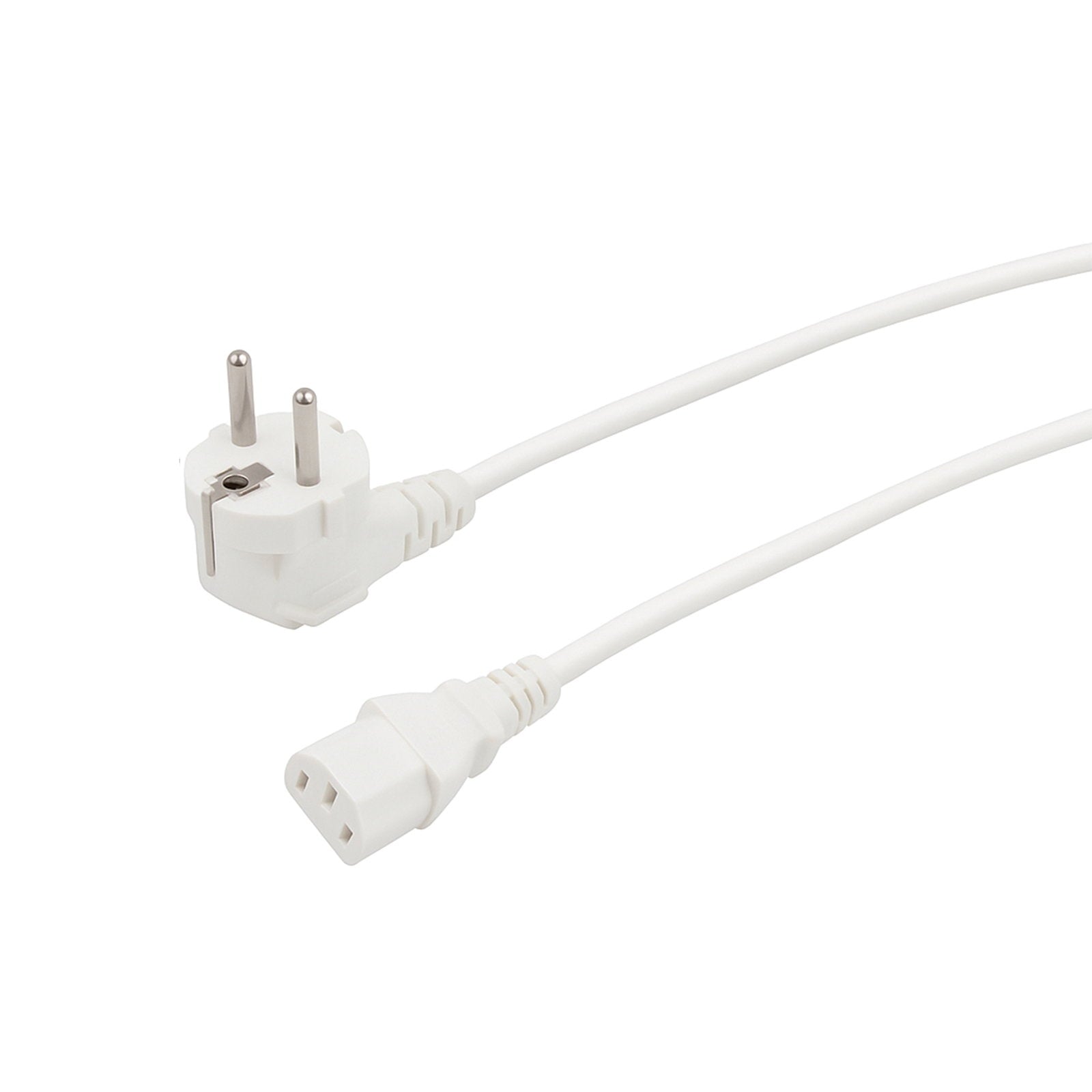 LEDJ 1.2m Schuko - IEC Cable (White Sheath) - Main View
