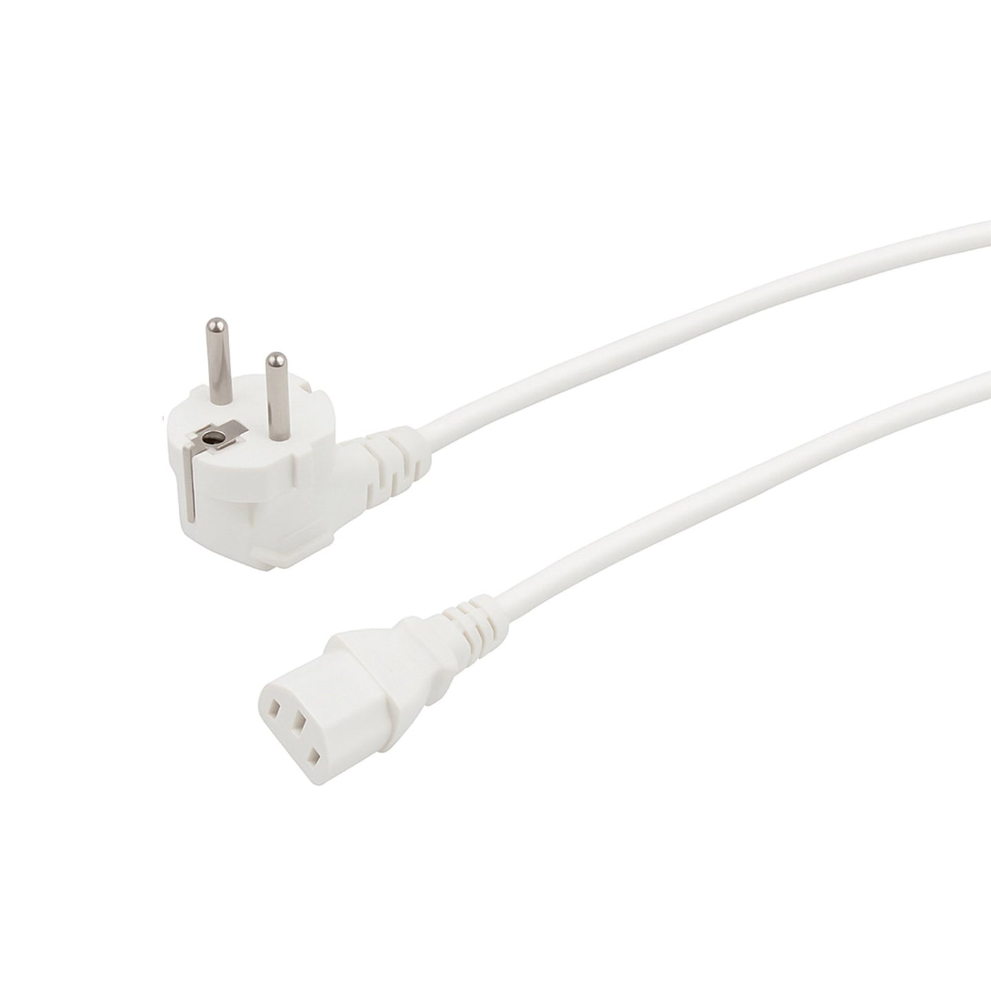 LEDJ 1.2m Schuko - IEC Cable (White Sheath) - Main View