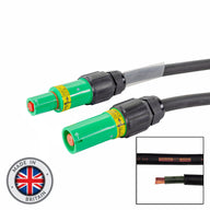 Elumen8 3m 120mm Powerlock Male Source - Female Drain Earth Green - Back Panel and Connections