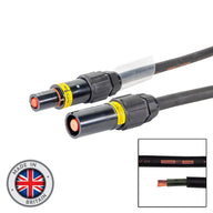 Elumen8 3m 120mm Powerlock Male Source - Female Drain L2 Black - Main View