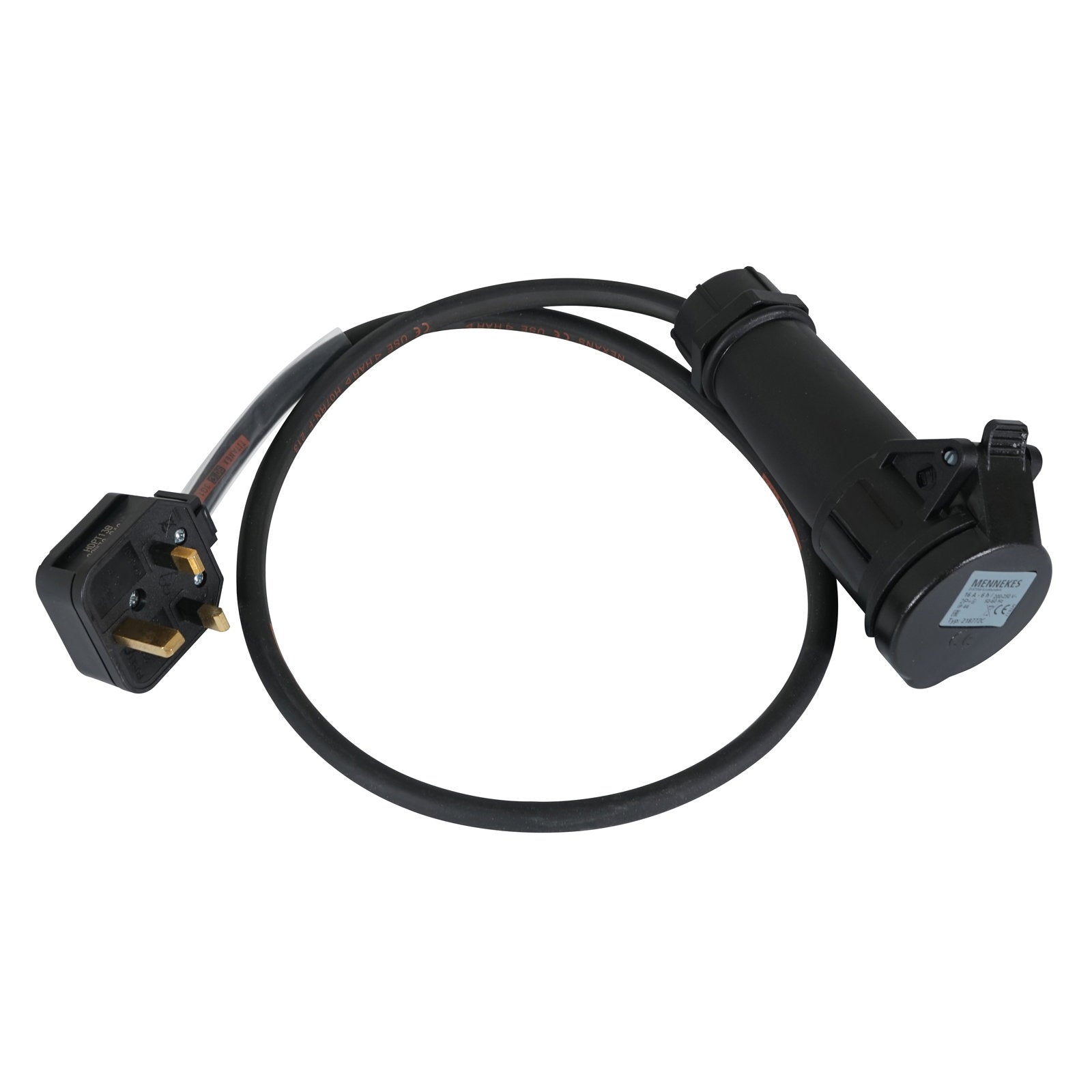 Elumen8 1m 1.5mm 13A Plug - 16A Female Mennekes Cable - Main View
