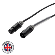 Elumen8 0.5m 5-Pin Seetronic Male XLR - 5-Pin Female XLR eLumen8 DMX Cable - Main View