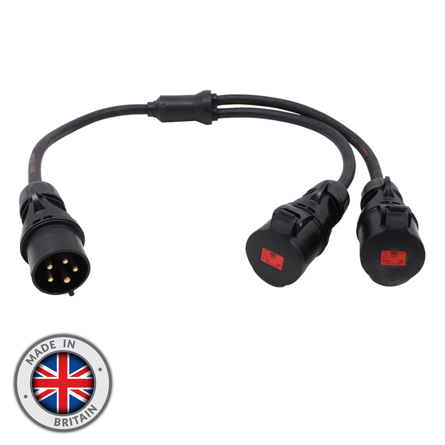 Elumen8 Moulded Y Split - 6.0mm 32A 3PH Connectors - Main View