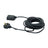 Masterplug 1 Gang 10m 13A HD Mains Extension Lead Black (EXS13110B) - Back Panel and Connections