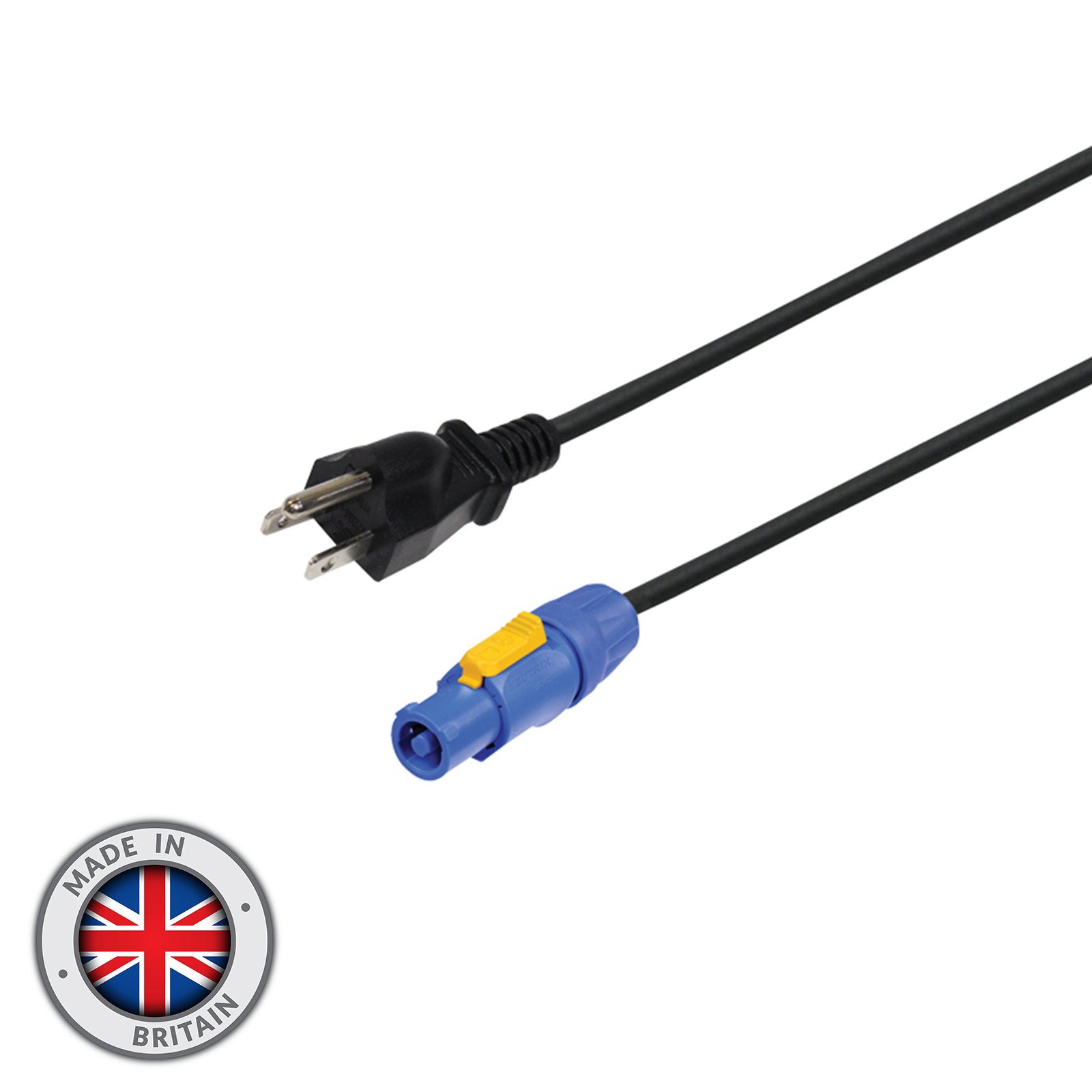 Elumen8 Grounded USA Plug to Neutrik powerCON NAC3FCA 1m - Main View