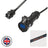 Elumen8 1m Schuko Plug to Mennekes 16A Black Socket Cable - Alternate View 1