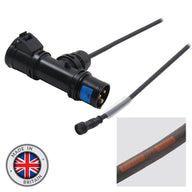 Elumen8 0.75m PCE 16A Black T-Connect to LEDJ Hydralock IP Socket Cable - Alternate View 1