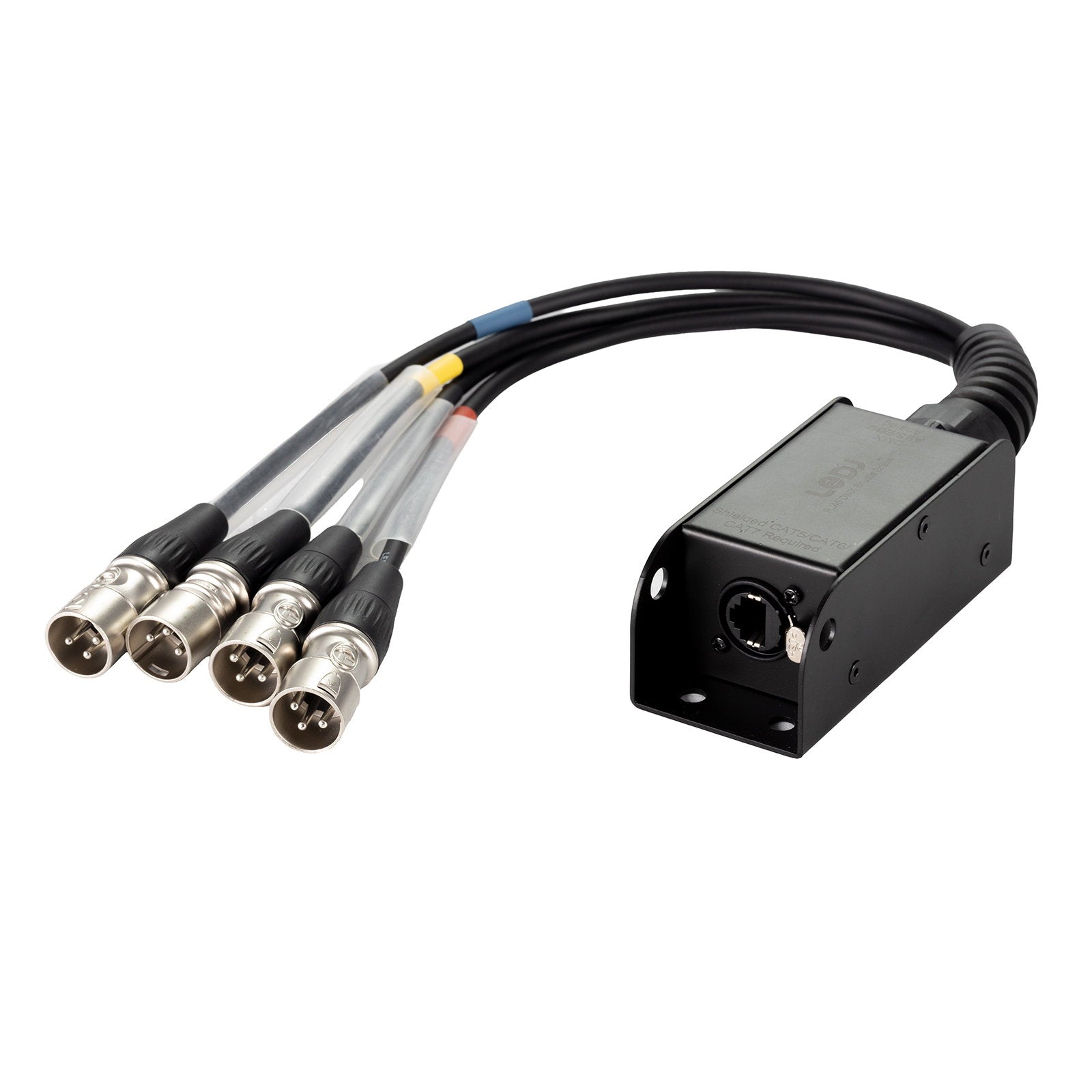 LEDJ etherCON to DMX Multicore Adaptor 3-Pin Male XLR Tails - Main View