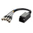 LEDJ etherCON to DMX Multicore Adaptor 3-Pin Male XLR Tails - Main View
