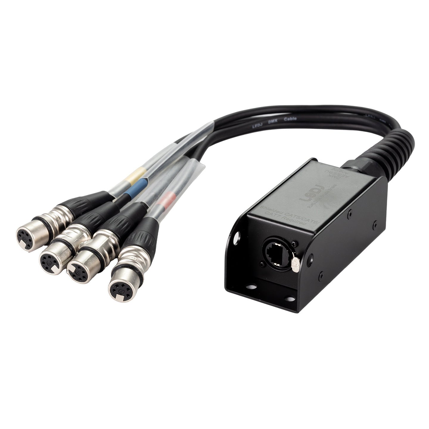 LEDJ etherCON to DMX Multicore Adaptor 5-Pin Female XLR Tails - Alternate View 3