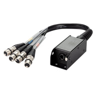 LEDJ etherCON to DMX Multicore Adaptor 5-Pin Female XLR Tails - Alternate View 3