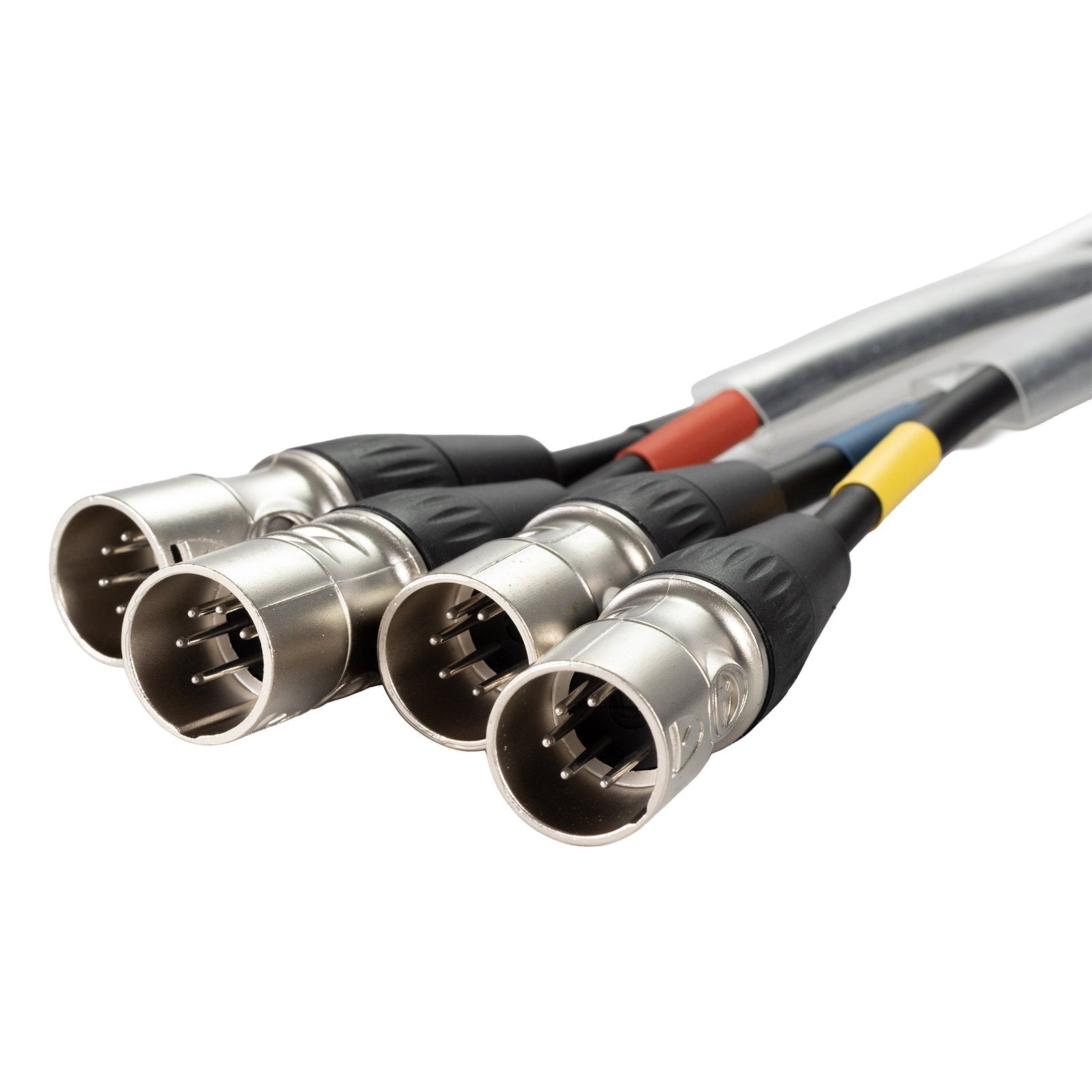 LEDJ etherCON to DMX Multicore Adaptor 5-Pin Male XLR Tails - Back Panel and Connections