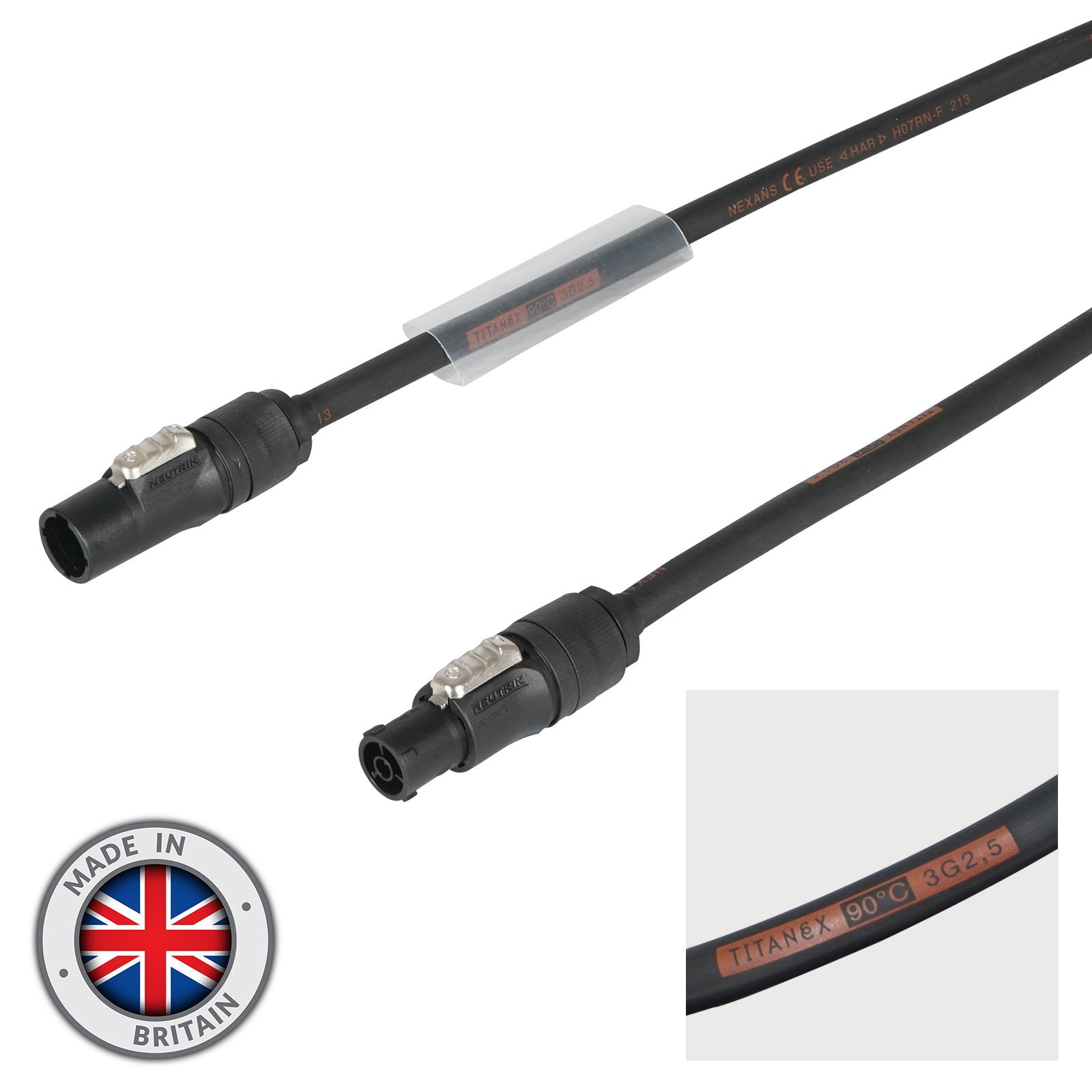 Elumen8 30m Neutrik powerCON TRUE1 TOP Cable – 2.5mm H07RN-F - Alternate View 1