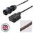 Elumen8 0.35m 16A Plug to 13A Socket Cable - Main View