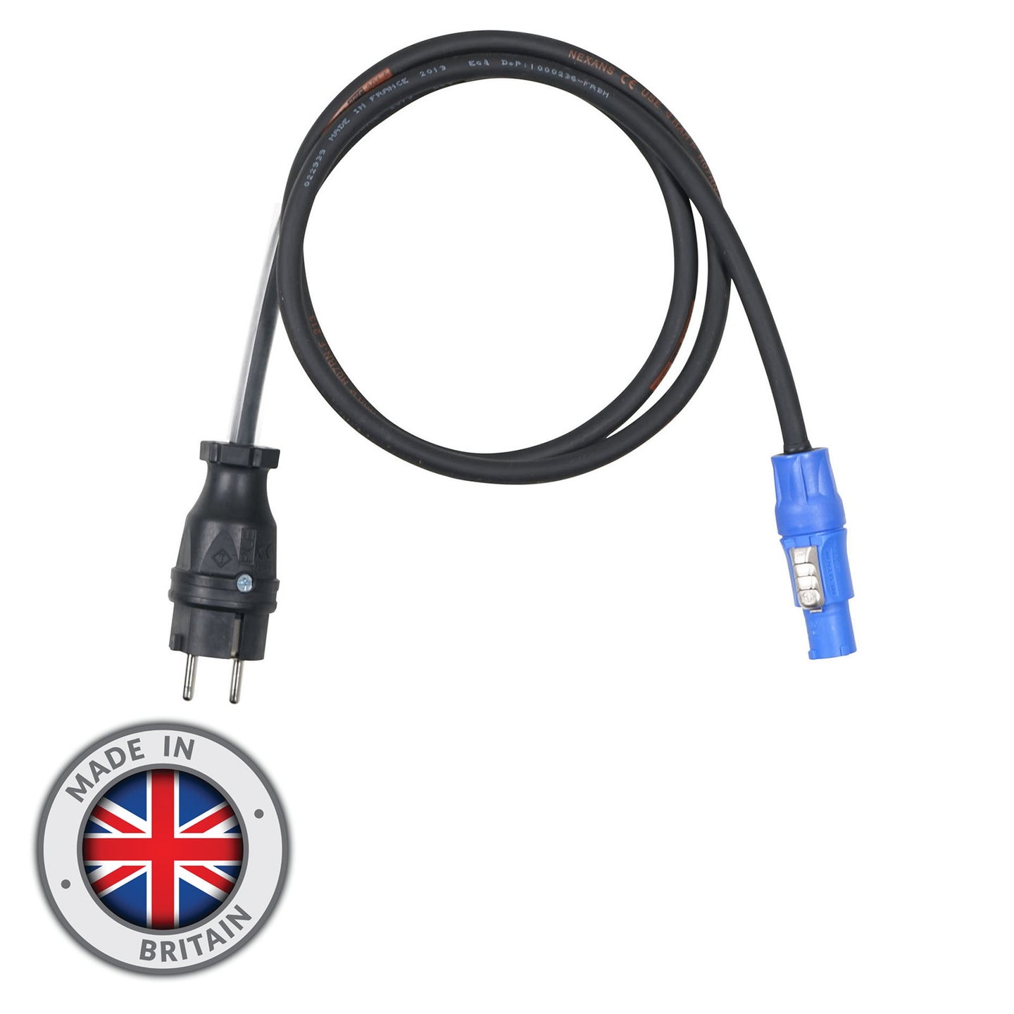 Elumen8 1.5m PCE Schuko - Neutrik powerCON Cable - 1.5mm H07RN-F - Alternate View 1