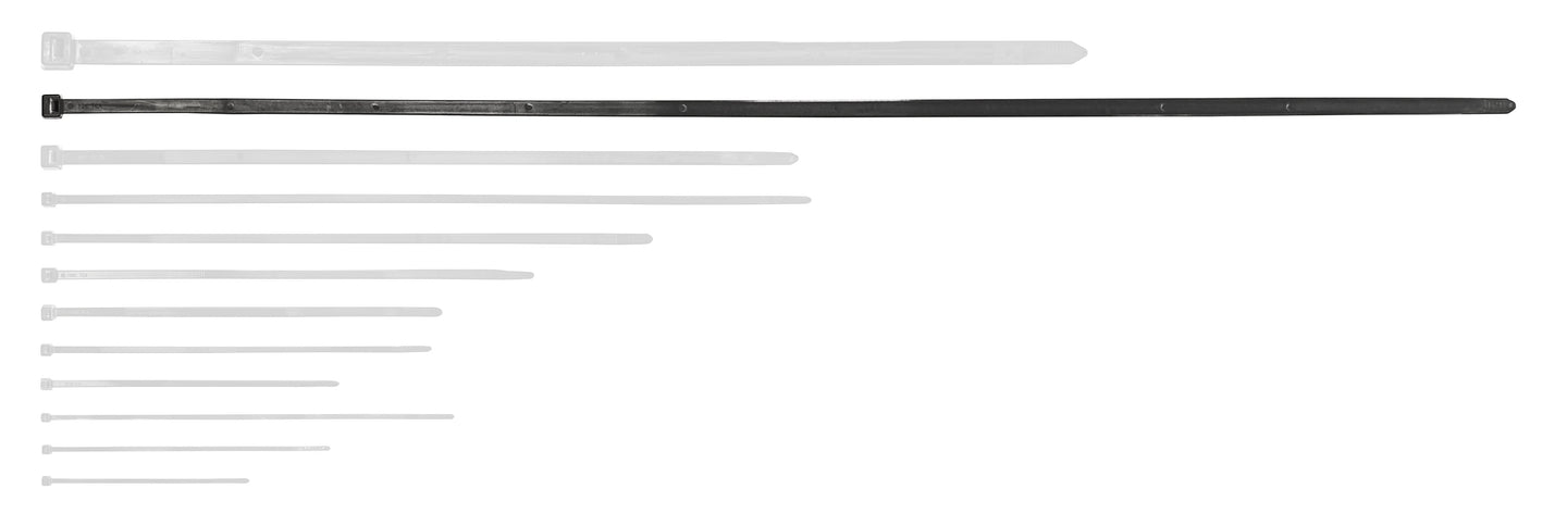 HellermanTyton Cable Ties 760 x 7.6mm Black UB760E-B (Pack 50) - Back Panel and Connections