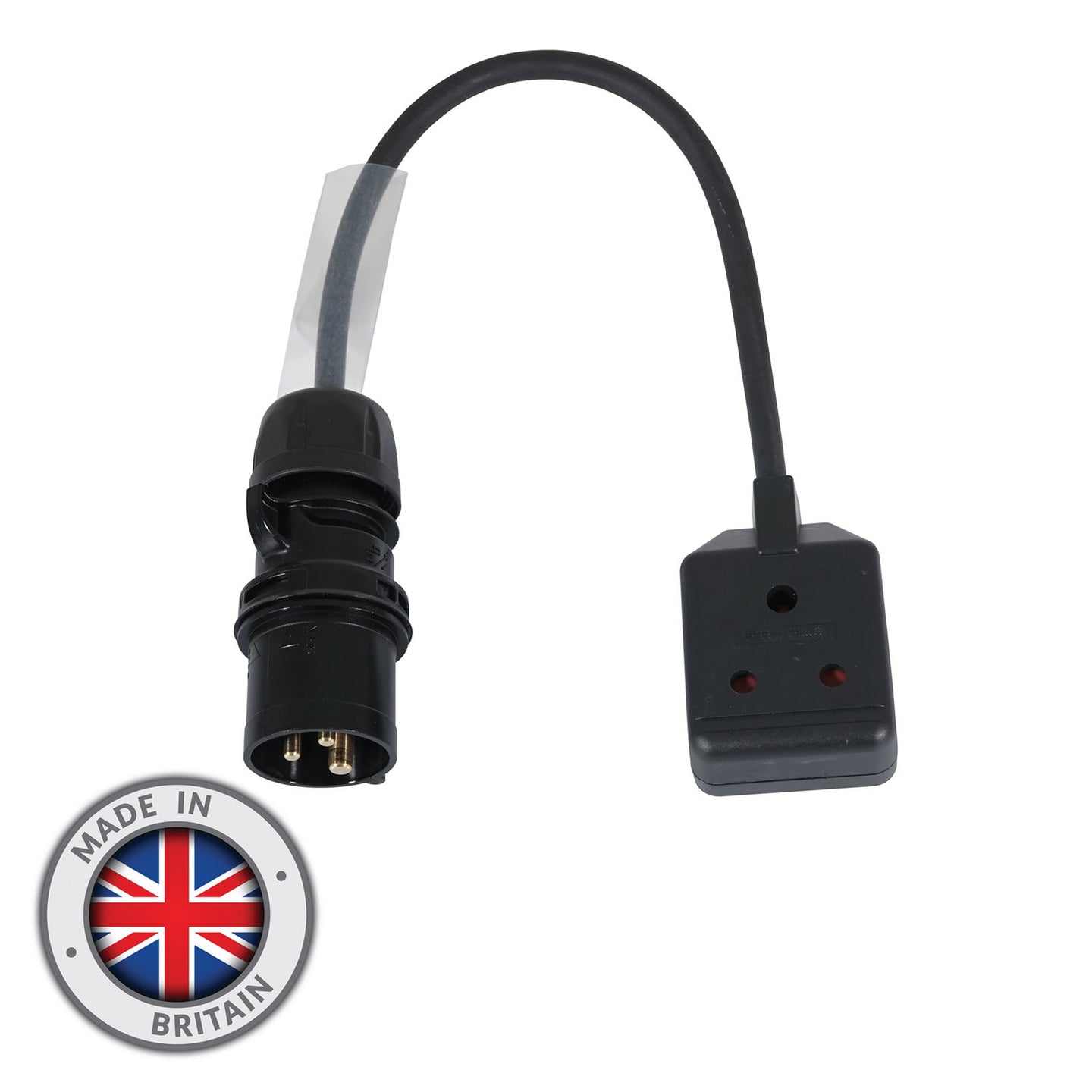 Elumen8 0.35m 1.5mm 16A Male – 15A Female Adaptor Cable - Alternate View 1