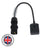 Elumen8 0.35m 1.5mm 16A Male – 15A Female Adaptor Cable - Alternate View 1