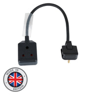 Elumen8 0.35m 1.5mm 13A Male – 15A Female Adaptor Cable - Main View