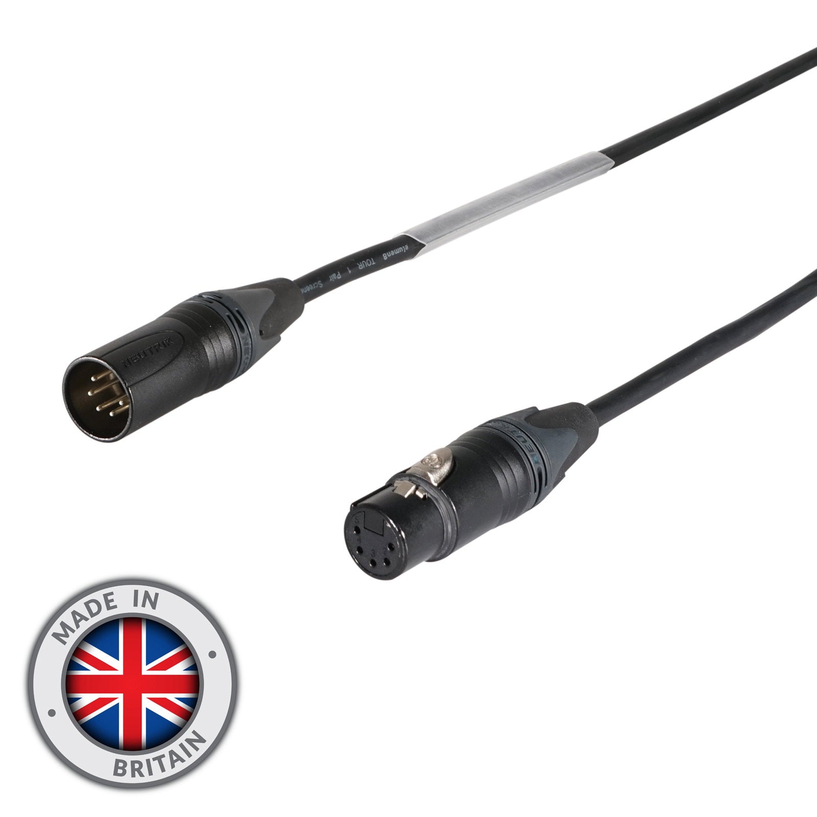 Elumen8 50m 5-Pin Neutrik Male XLR - 5-Pin Female XLR DMX Cable - Main View
