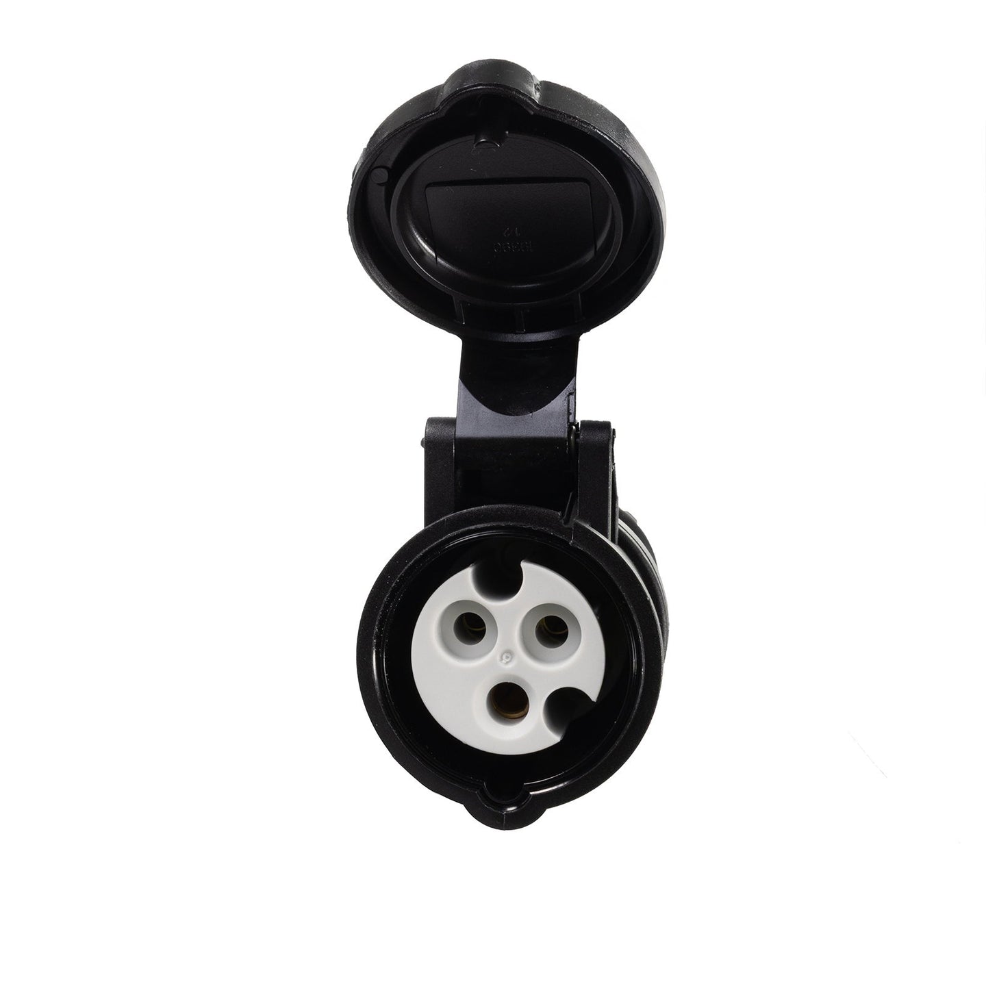Elumen8 Socapex 19-Pin Male - 16A Mennekes Female 1.5mm Staggered Fan-Out Cable - Back Panel and Connections