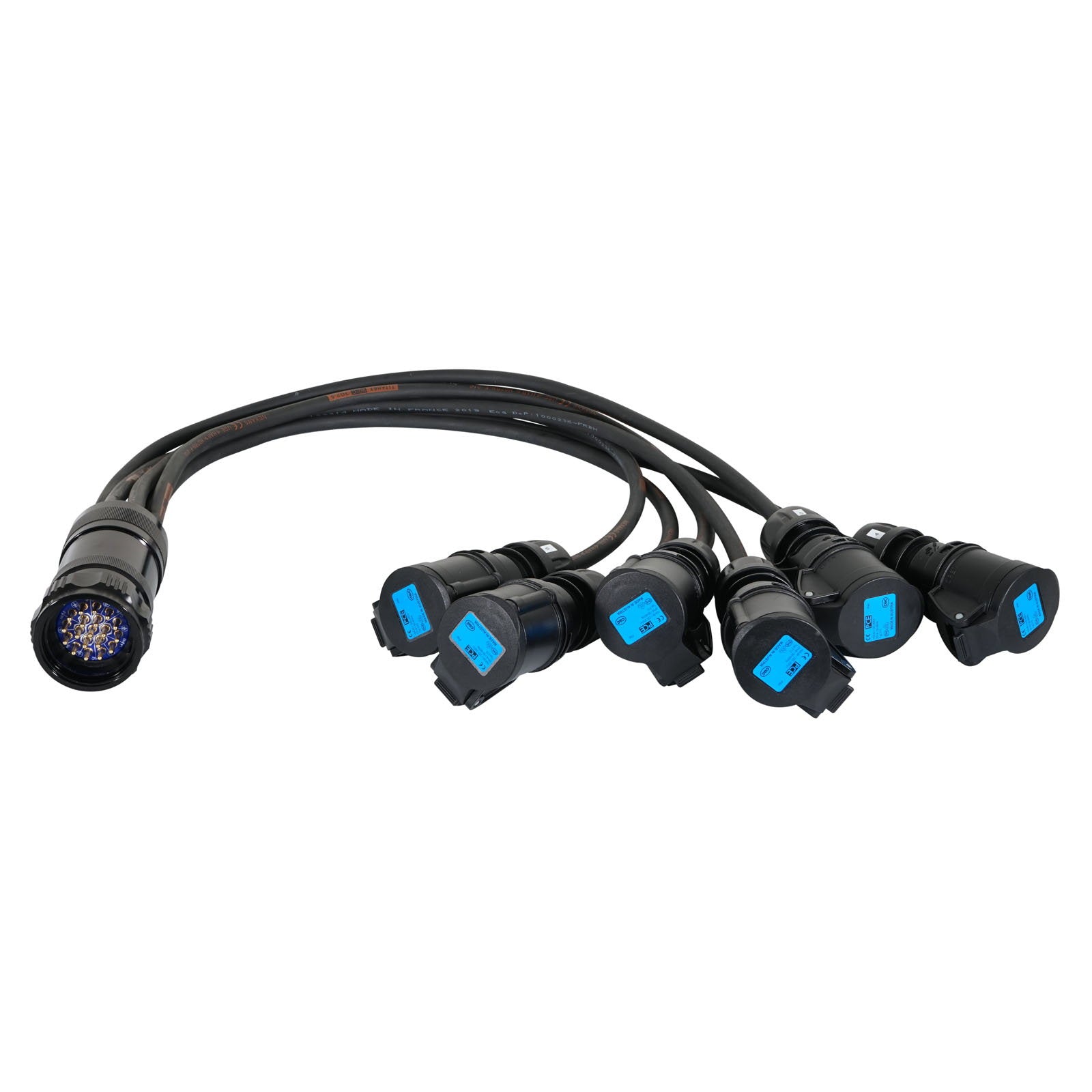 Elumen8 Socapex 19-Pin Male - 16A Female 2.5mm Fan-Out Cable - Main View