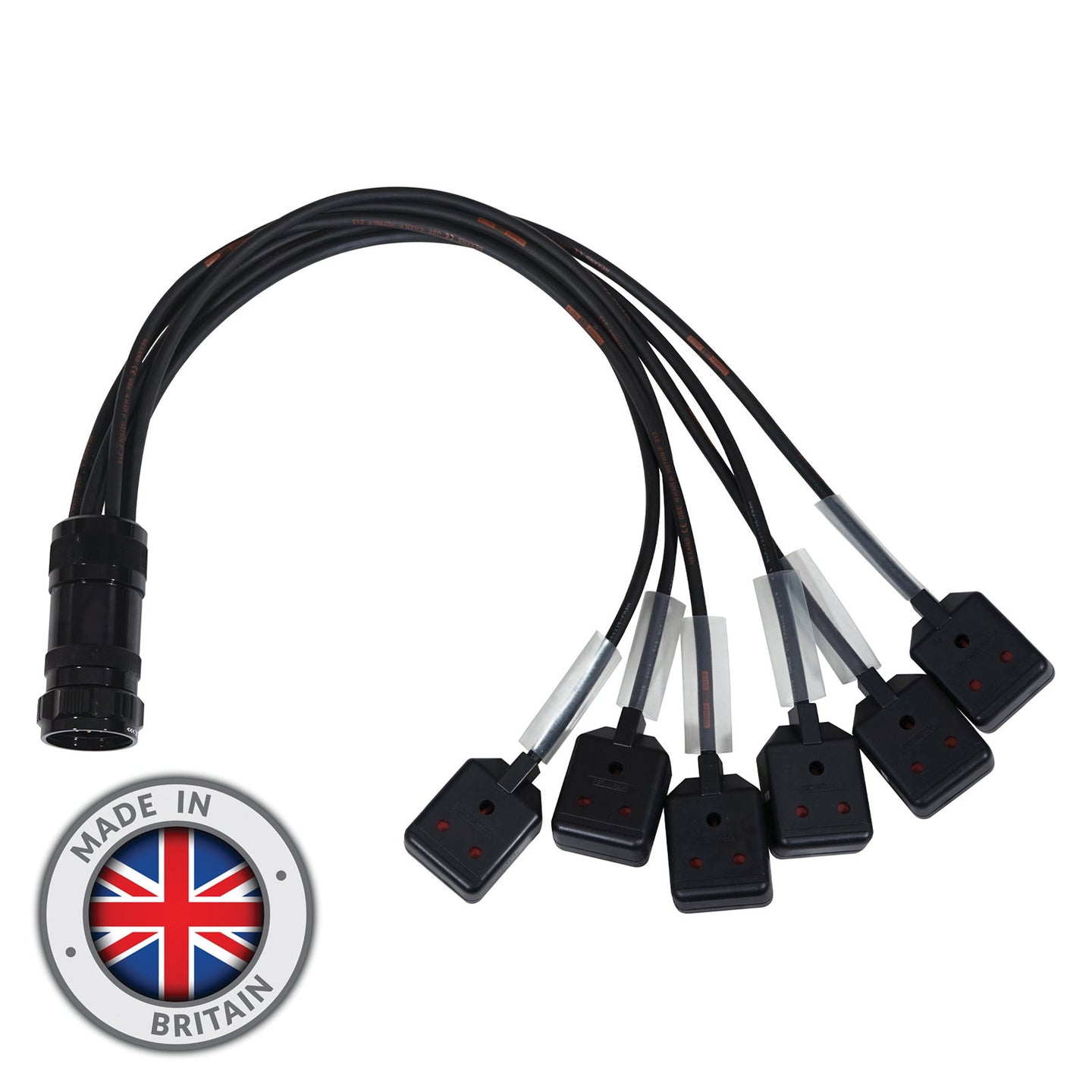Elumen8 Socapex 19-Pin Male - 15A Female 1.5mm Fan-Out Cable - Back Panel and Connections