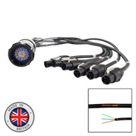 Elumen8 Socapex 19-Pin Male - powerCON TRUE1 1.5mm Fan-Out Cable - Main View
