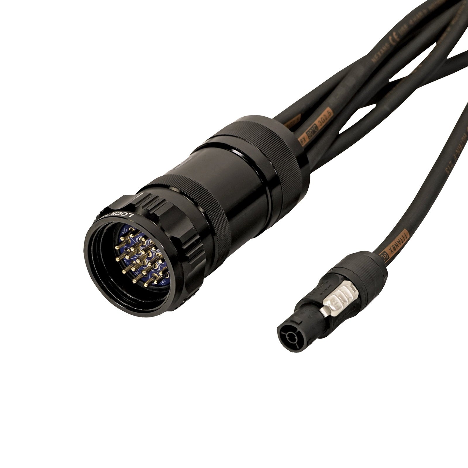 Elumen8 Socapex 19-Pin Male - powerCON TrRUE1 2.5mm Staggered Fan-Out Cable - Alternate View 1