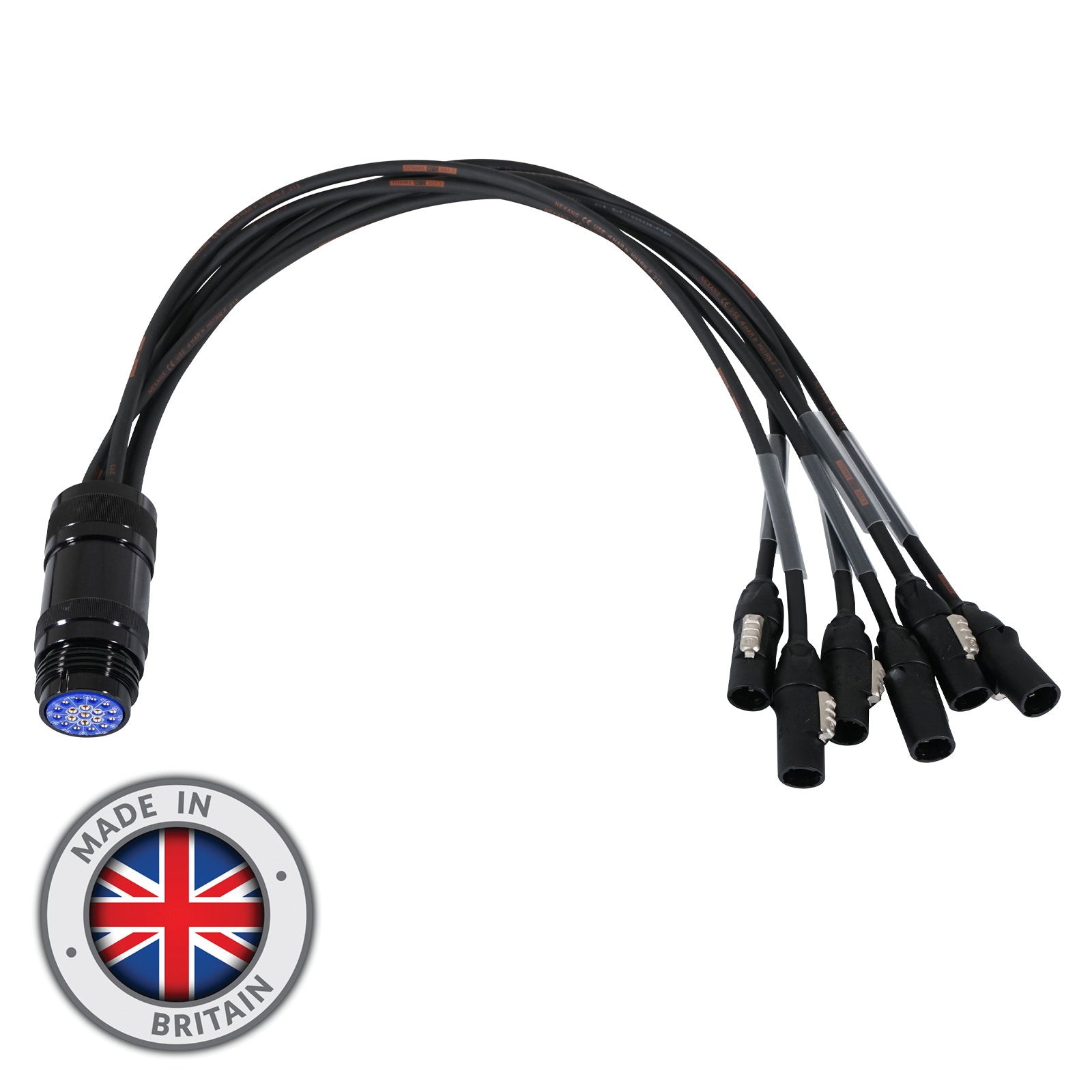 Elumen8 powerCON TRUE1 - Socapex 19-Pin Female 1.5mm Fan-In Cable - Main View