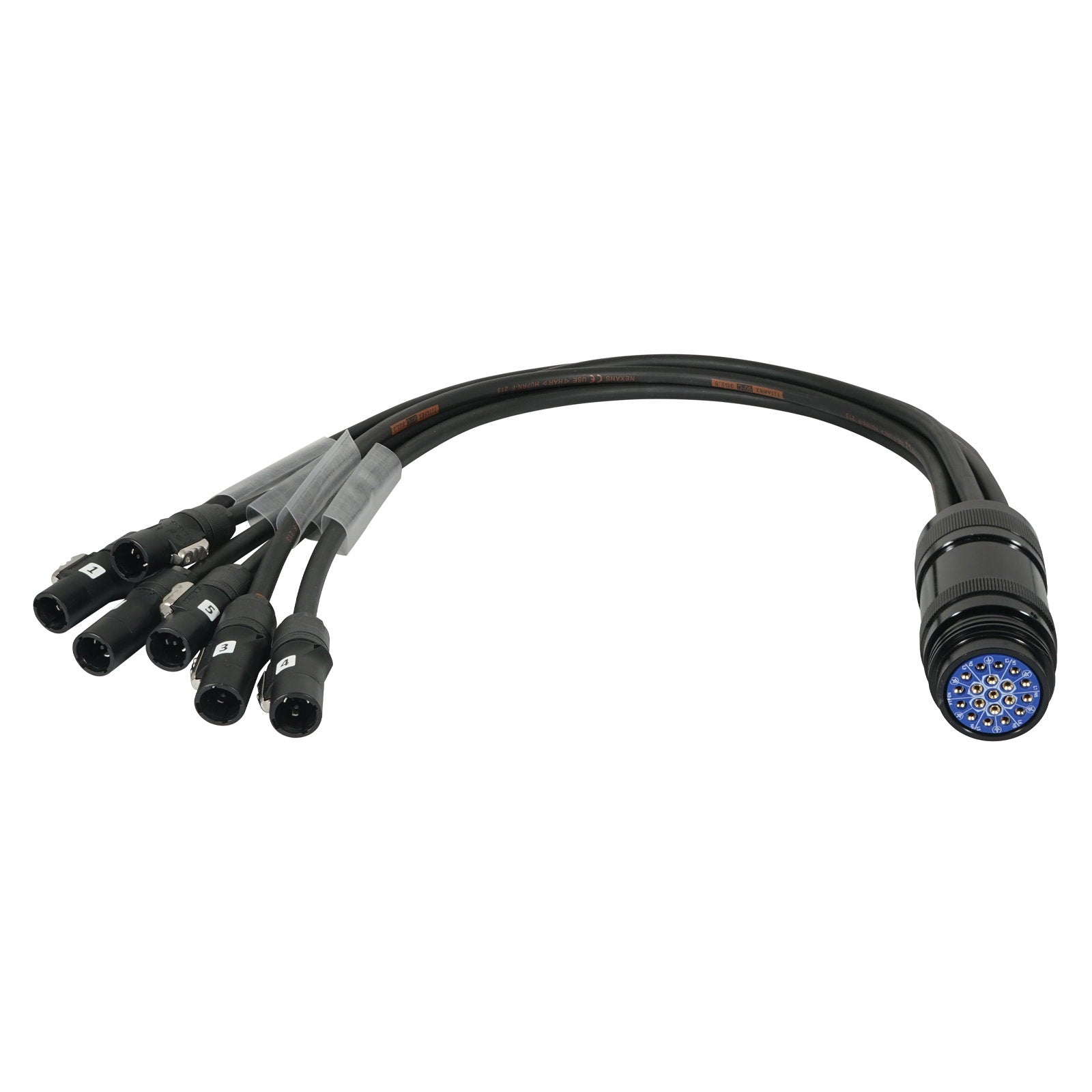 Elumen8 powerCON TRUE1 – Socapex 19-Pin Female 2.5mm Fan-In Cable - Alternate View 1