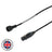 LEDJ 1m DMX Hydralock Male to Neutrik XLR 3-Pin Female Cable - Alternate View 1
